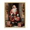 Stupell Industries Santa Claus on Doorstep Floating Frame, design by Jo Moulton